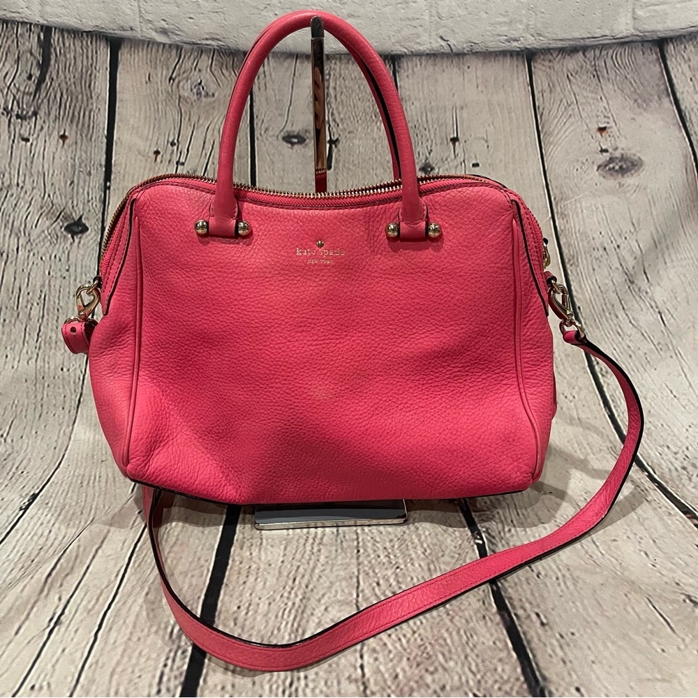Kate Spade Handbag Kenton Charles Street Dark Pink Leather Purse